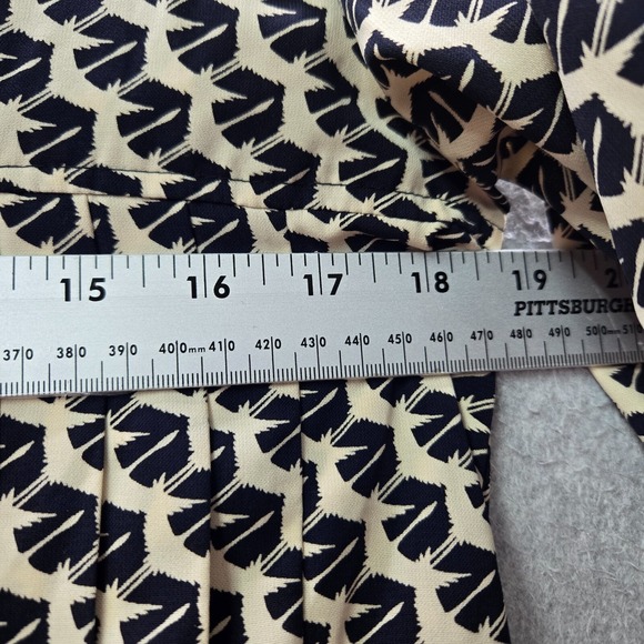 Maeve Women Dress Small‎ Beige Selva Bird Print Tunic Long Sleeve V Neck - Picture 8 of 12
